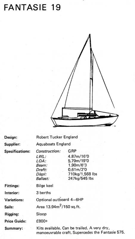 Fantasie 19 / Fantasie 575 Sailboat by 