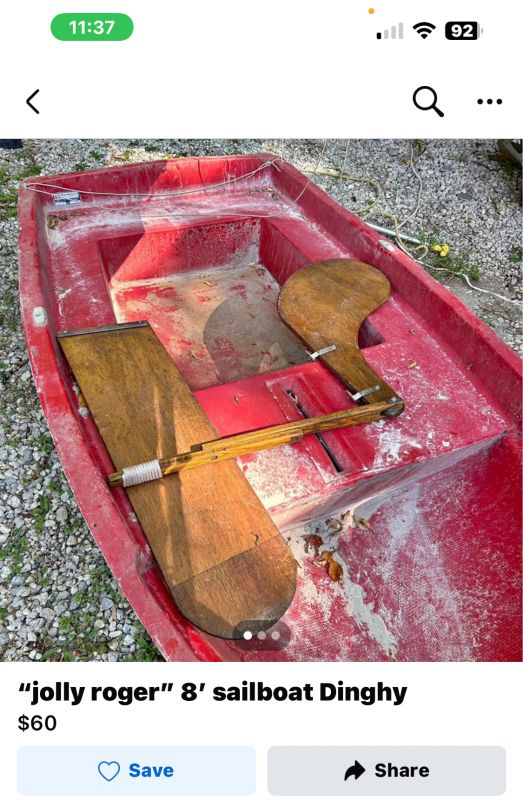 Jolly Roger Sailboat by Lincoln Fiberglass Company