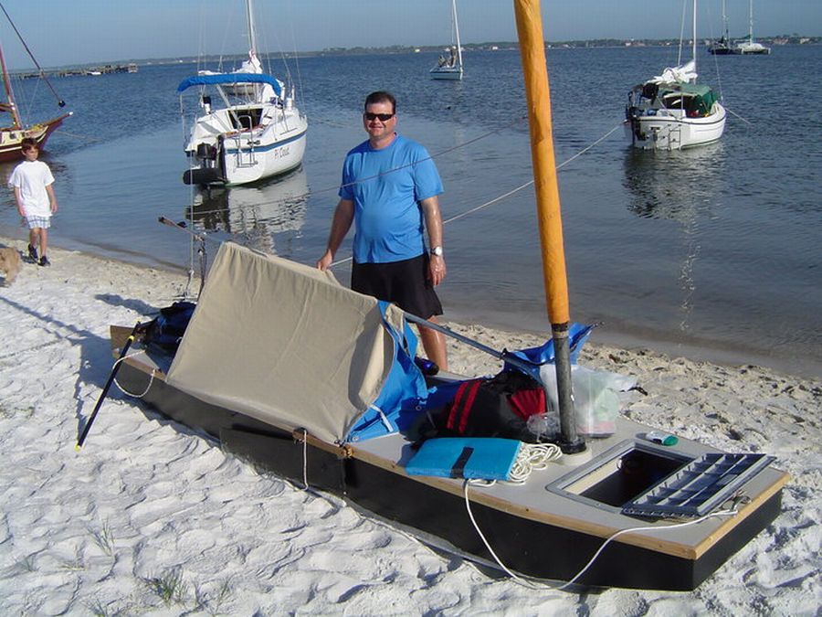 sailing homemade boat pensacola beach florida